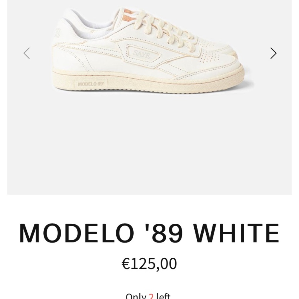 Wado white sneakers. New in box!